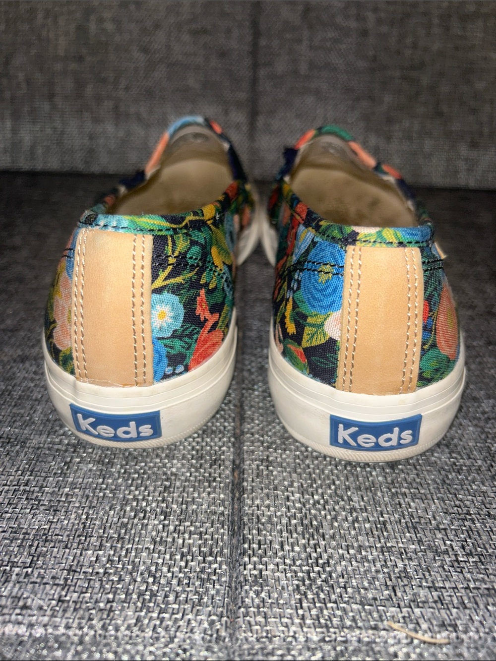 Keds Women’s Navy Floral Slip-On Sneakers - Picture 5 of 9